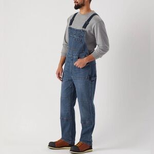 Euc! DULUTH TRADING Ballroom Double Flex Bib Overalls 34 x 32